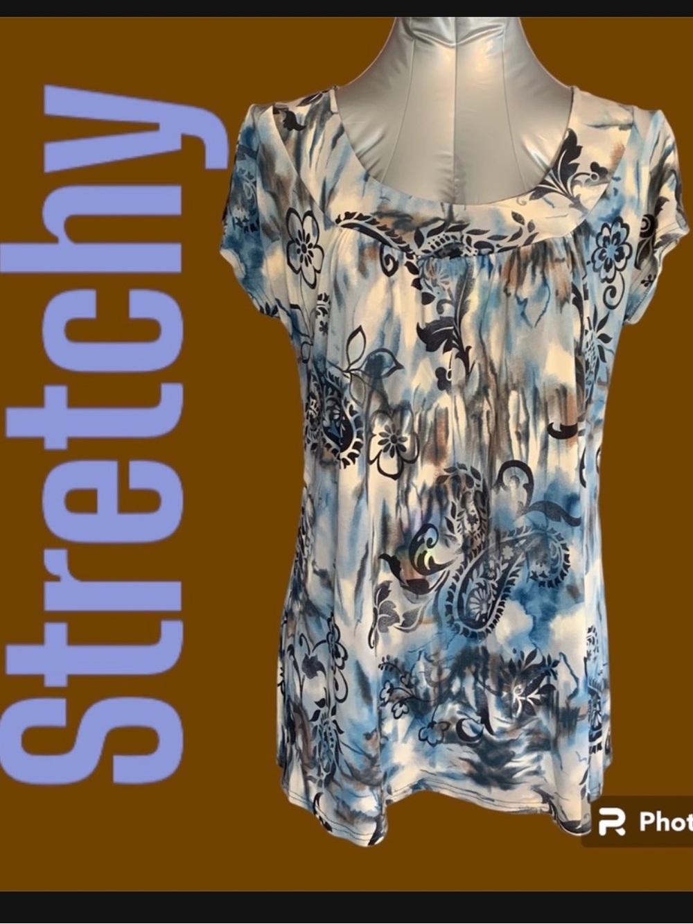 SALE!! Stretchy blouse fits to L